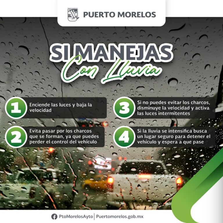 CONSEJOS AL MANEJAR CON LLUVIAS