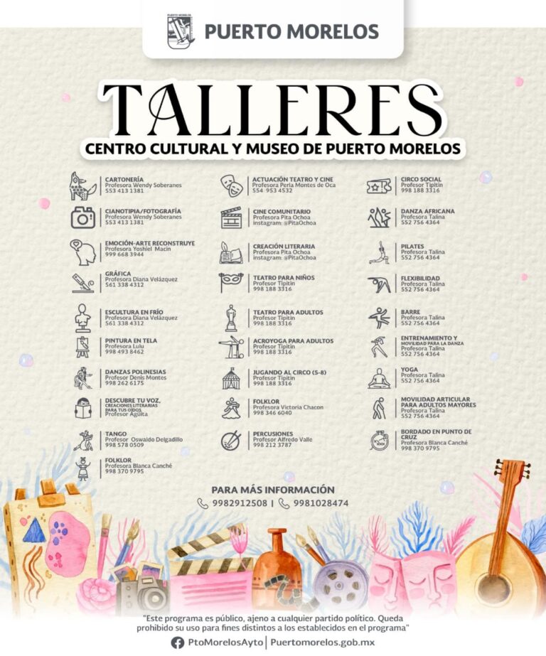 APROVECHA ESTOS TALLERES