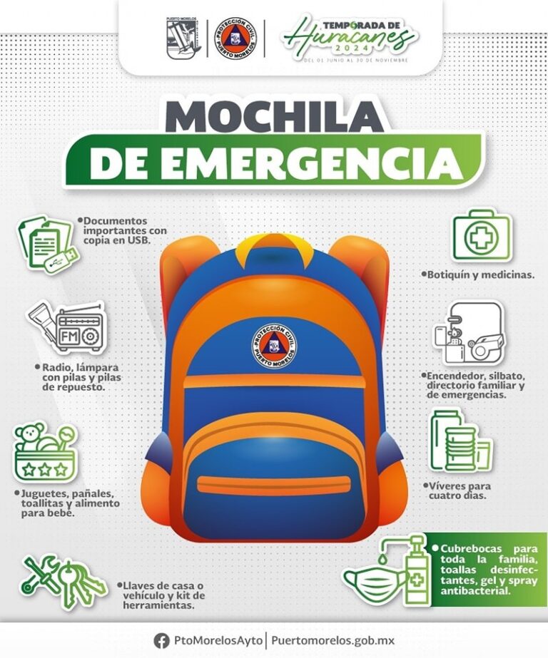 MOCHILA DE EMERGENCIA